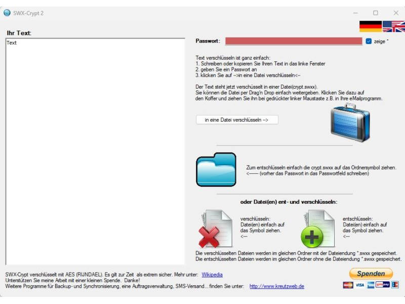 Screenshot SWX-Crypt